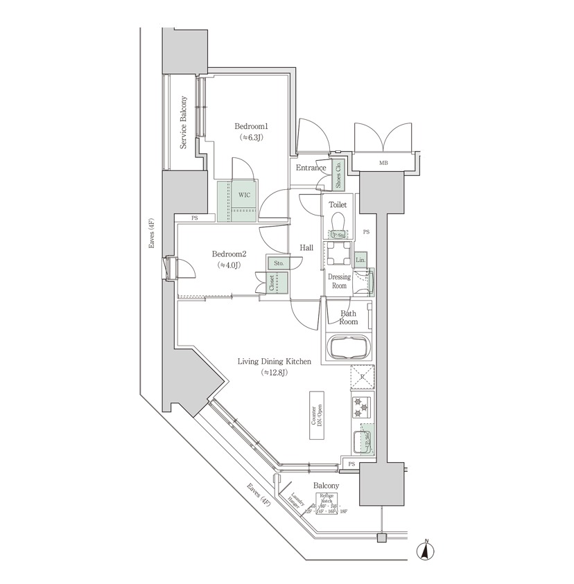01A 間取り図 1